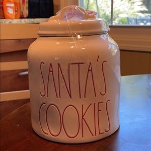Rae Dunn Santa's Cookies Canister